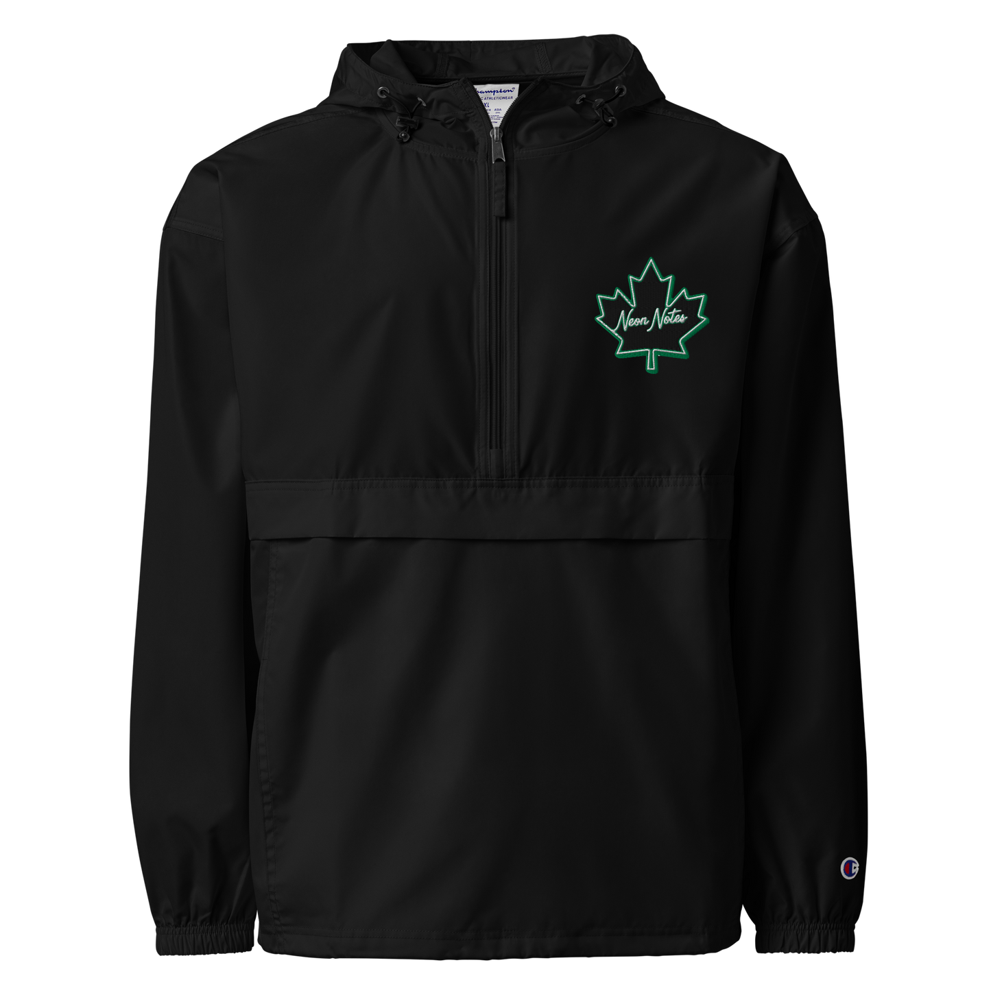 HeritageGlow Embroidered Champion Packable Jacket from: NeonNotes Apparel