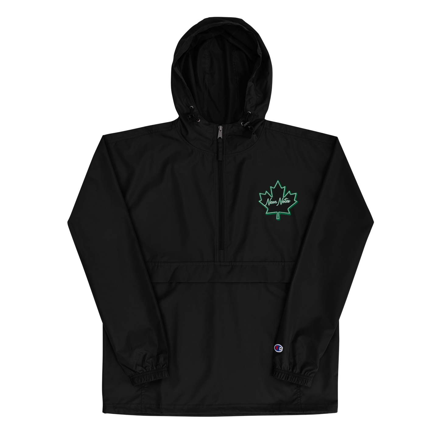 HeritageGlow Embroidered Champion Packable Jacket from: NeonNotes Apparel