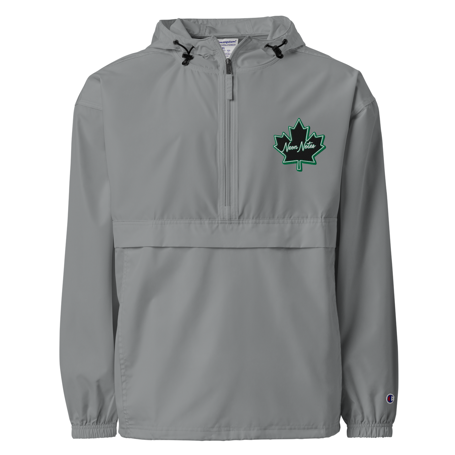 HeritageGlow Embroidered Champion Packable Jacket from: NeonNotes Apparel