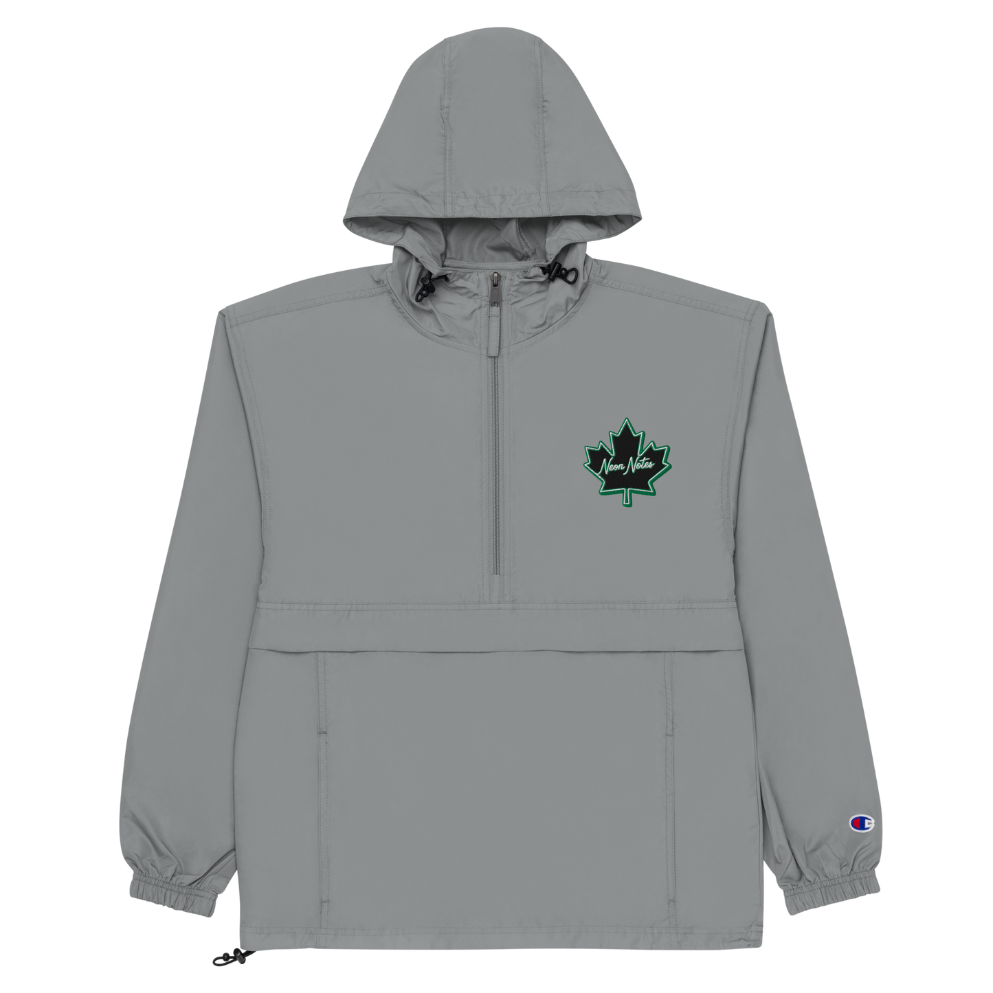 HeritageGlow Embroidered Champion Packable Jacket from: NeonNotes Apparel