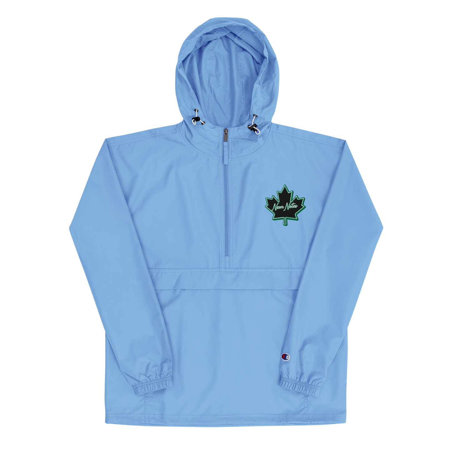 HeritageGlow Embroidered Champion Packable Jacket from: NeonNotes Apparel