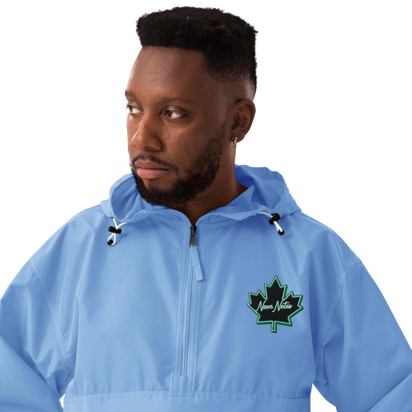 HeritageGlow Embroidered Champion Packable Jacket from: NeonNotes Apparel