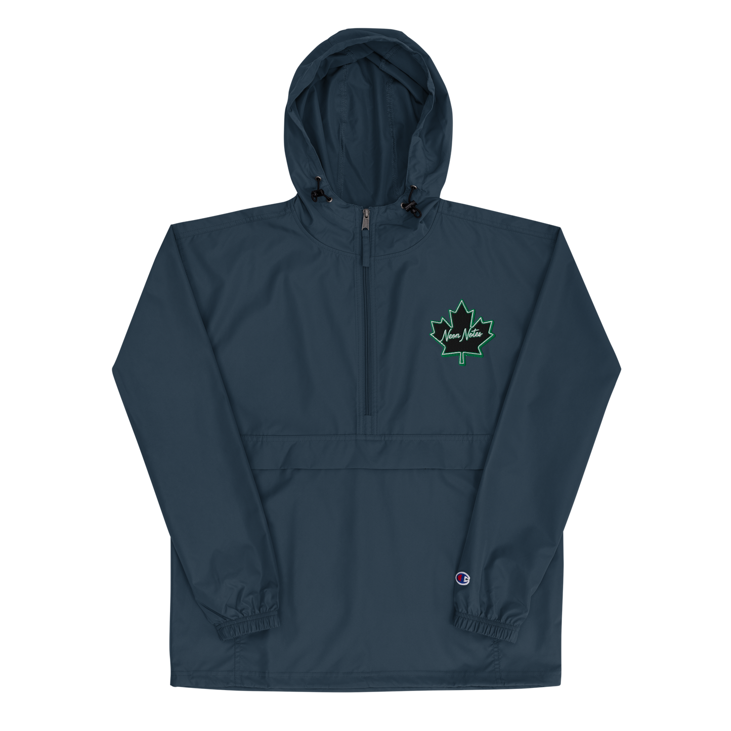 HeritageGlow Embroidered Champion Packable Jacket from: NeonNotes Apparel