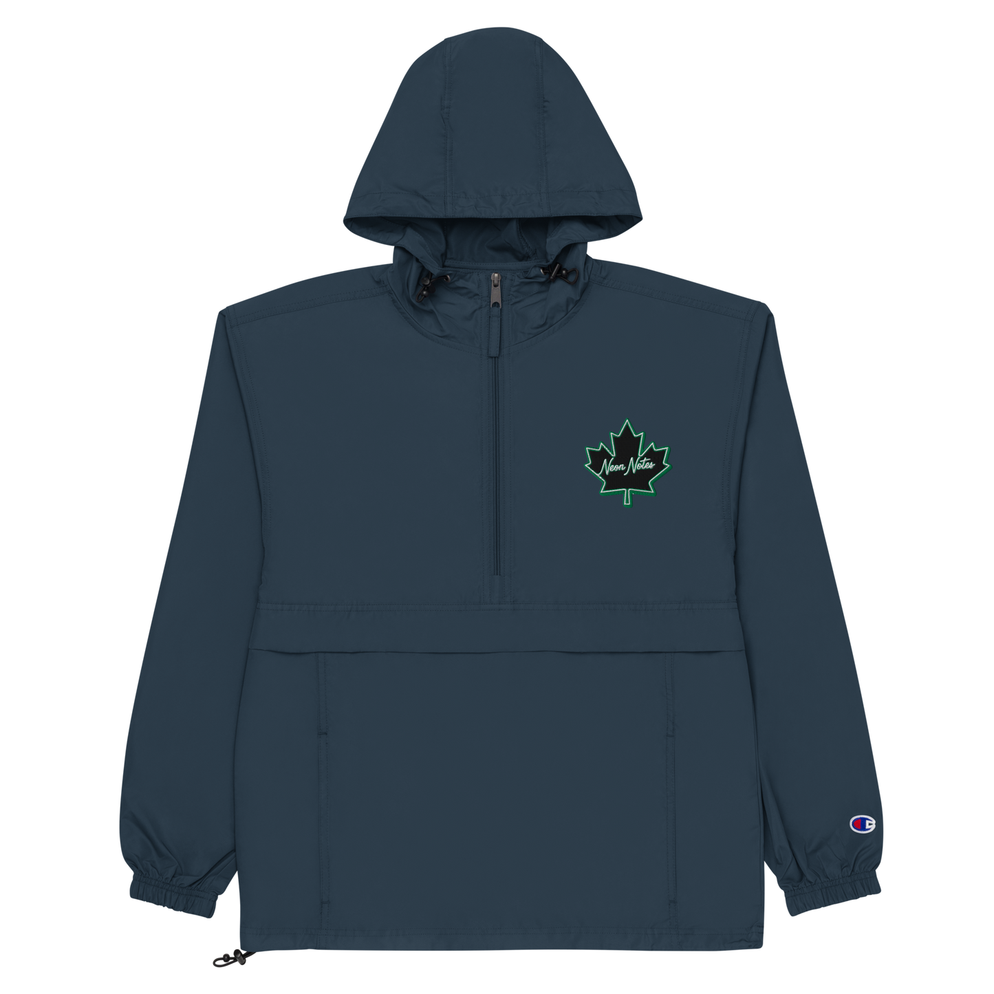 HeritageGlow Embroidered Champion Packable Jacket from: NeonNotes Apparel