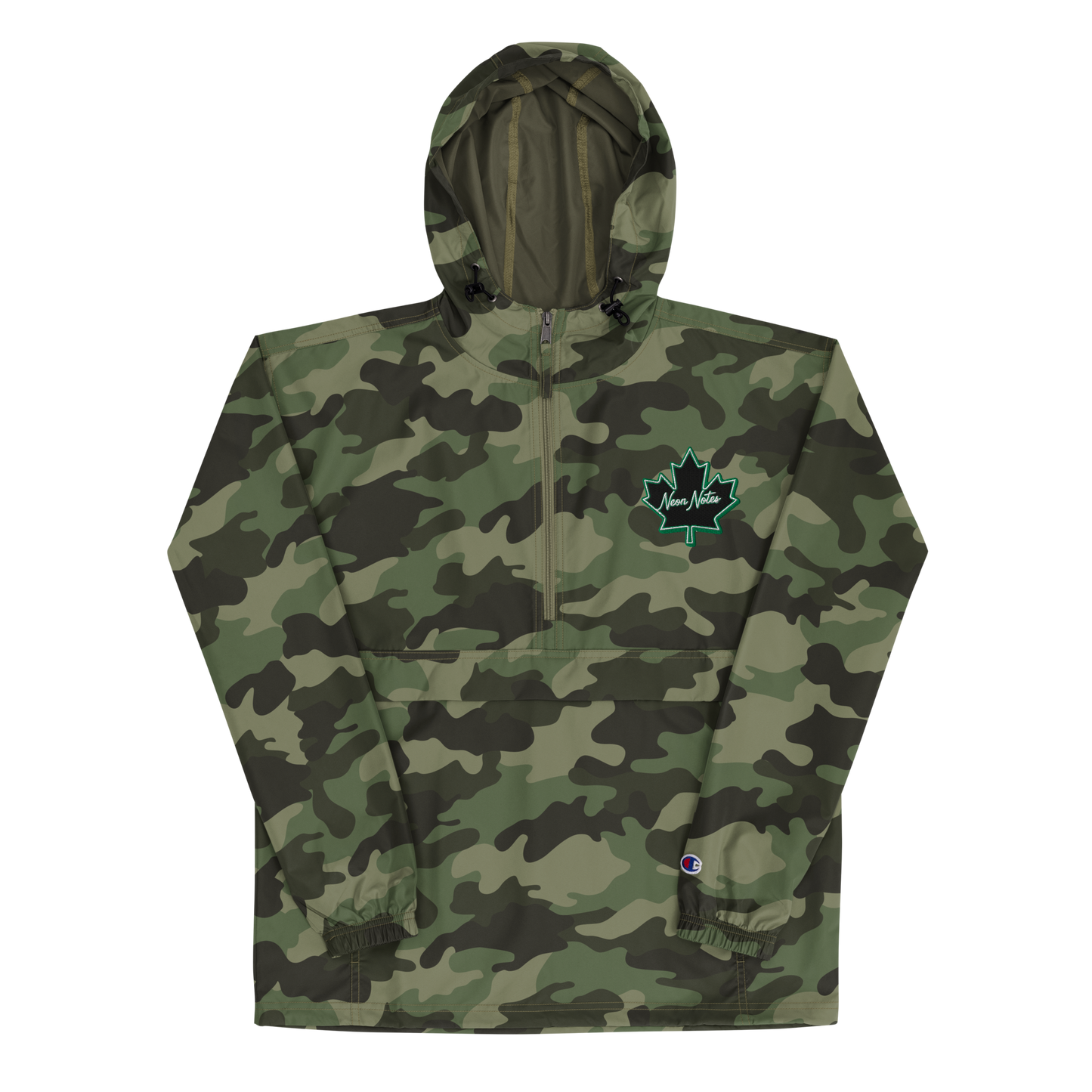 HeritageGlow Embroidered Champion Packable Jacket from: NeonNotes Apparel