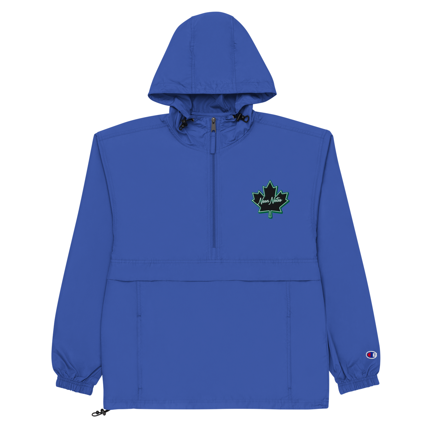 HeritageGlow Embroidered Champion Packable Jacket from: NeonNotes Apparel