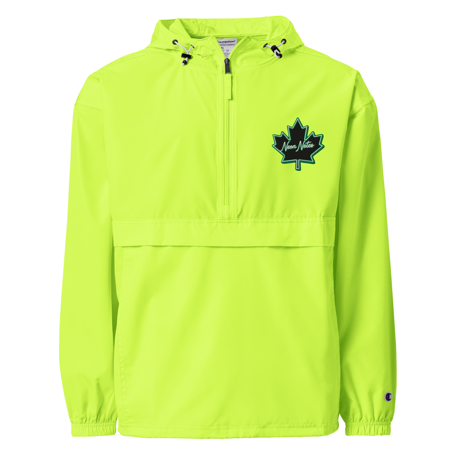 HeritageGlow Embroidered Champion Packable Jacket from: NeonNotes Apparel