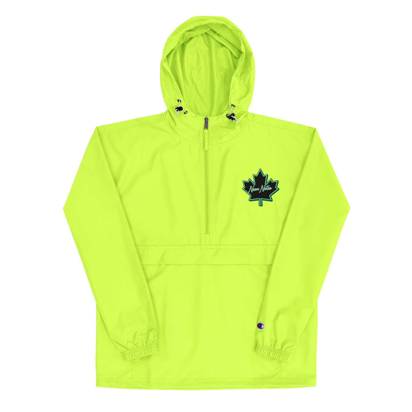 HeritageGlow Embroidered Champion Packable Jacket from: NeonNotes Apparel