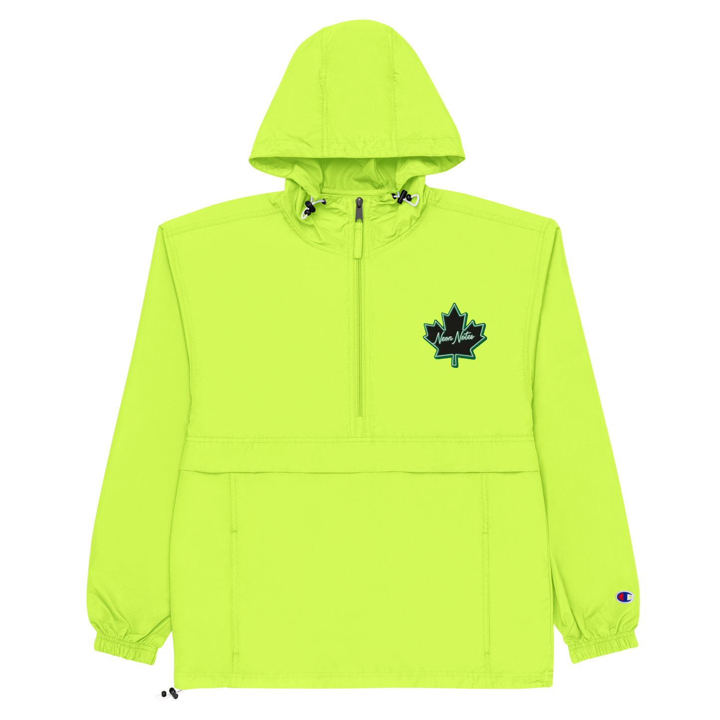 HeritageGlow Embroidered Champion Packable Jacket from: NeonNotes Apparel