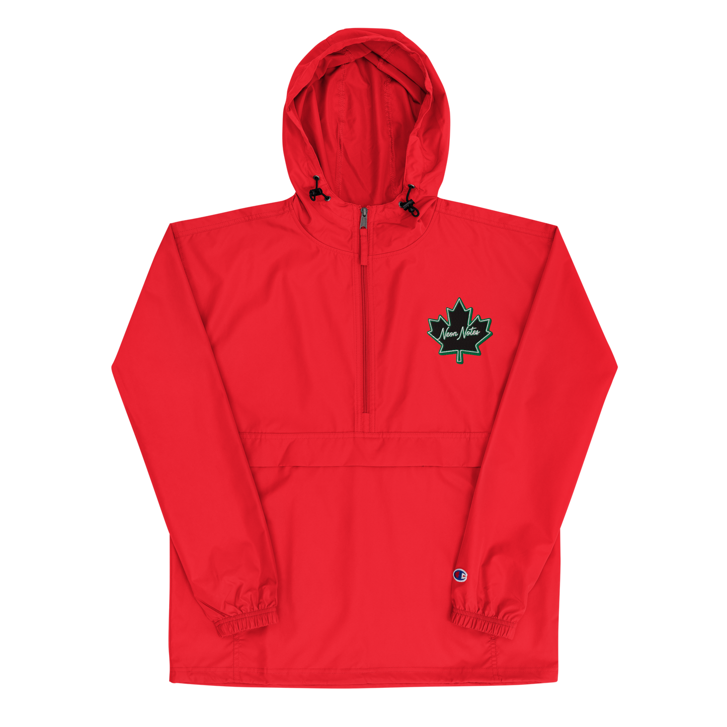 HeritageGlow Embroidered Champion Packable Jacket from: NeonNotes Apparel