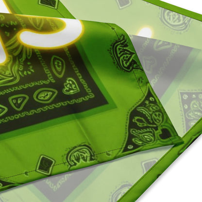 PLANET B3ATS SolarGreen Bandana from: NeonNotes Apparel