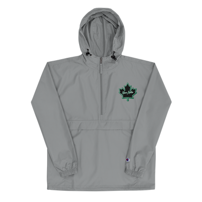 HeritageGlow Embroidered Champion Packable Jacket from: NeonNotes Apparel