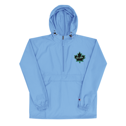 HeritageGlow Embroidered Champion Packable Jacket from: NeonNotes Apparel