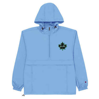 HeritageGlow Embroidered Champion Packable Jacket from: NeonNotes Apparel