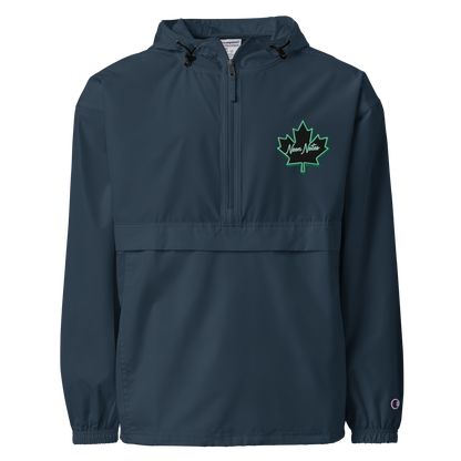 HeritageGlow Embroidered Champion Packable Jacket from: NeonNotes Apparel