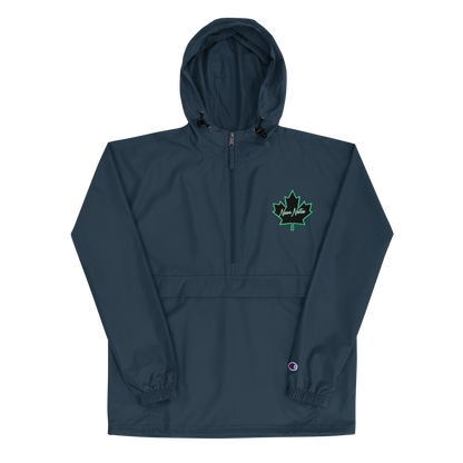 HeritageGlow Embroidered Champion Packable Jacket from: NeonNotes Apparel