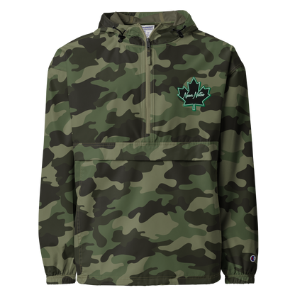 HeritageGlow Embroidered Champion Packable Jacket from: NeonNotes Apparel