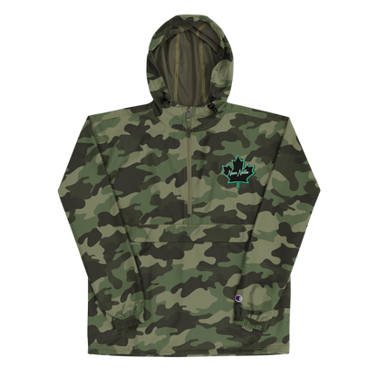 HeritageGlow Embroidered Champion Packable Jacket from: NeonNotes Apparel