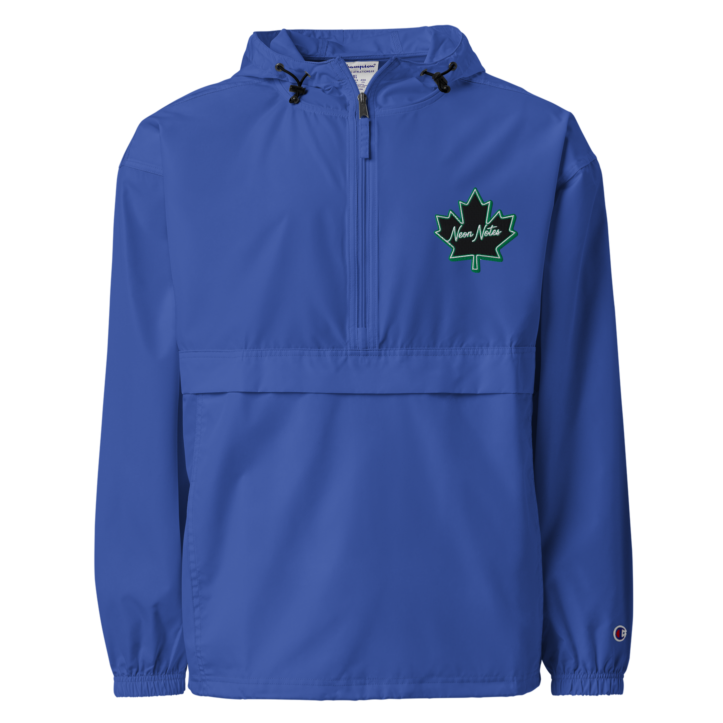 HeritageGlow Embroidered Champion Packable Jacket from: NeonNotes Apparel