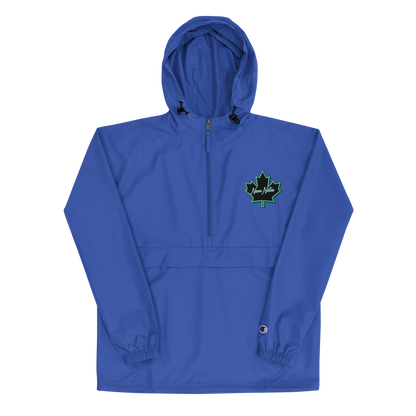 HeritageGlow Embroidered Champion Packable Jacket from: NeonNotes Apparel