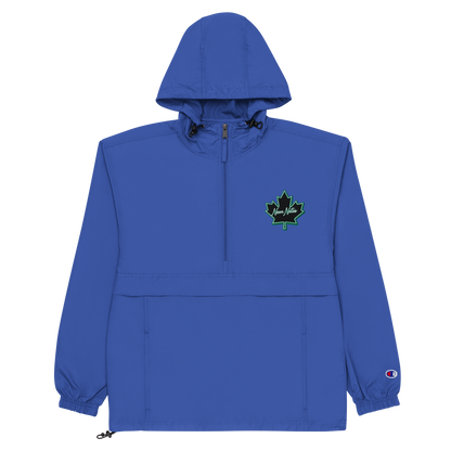 HeritageGlow Embroidered Champion Packable Jacket from: NeonNotes Apparel