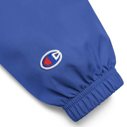 HeritageGlow Embroidered Champion Packable Jacket from: NeonNotes Apparel