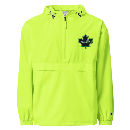 HeritageGlow Embroidered Champion Packable Jacket from: NeonNotes Apparel