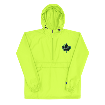 HeritageGlow Embroidered Champion Packable Jacket from: NeonNotes Apparel