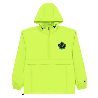 HeritageGlow Embroidered Champion Packable Jacket from: NeonNotes Apparel