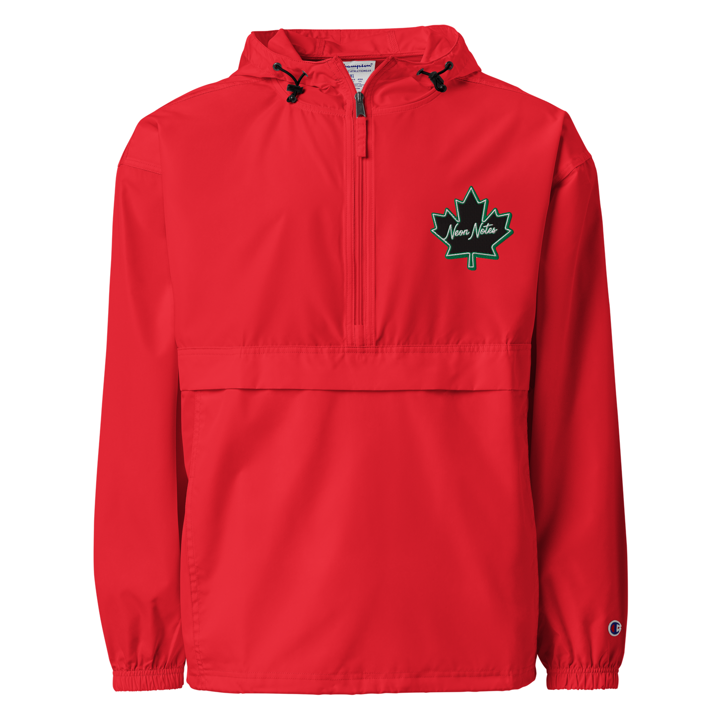 HeritageGlow Embroidered Champion Packable Jacket from: NeonNotes Apparel
