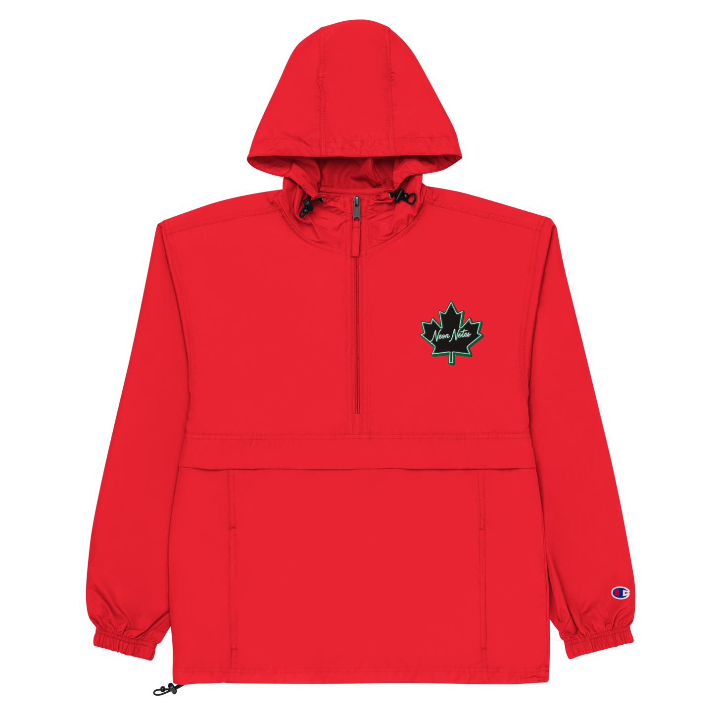 HeritageGlow Embroidered Champion Packable Jacket from: NeonNotes Apparel