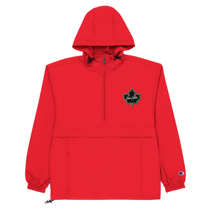 HeritageGlow Embroidered Champion Packable Jacket from: NeonNotes Apparel